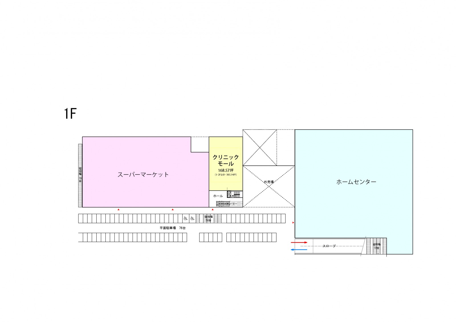 枚方大橋メディカルゾーン平面図の平面図