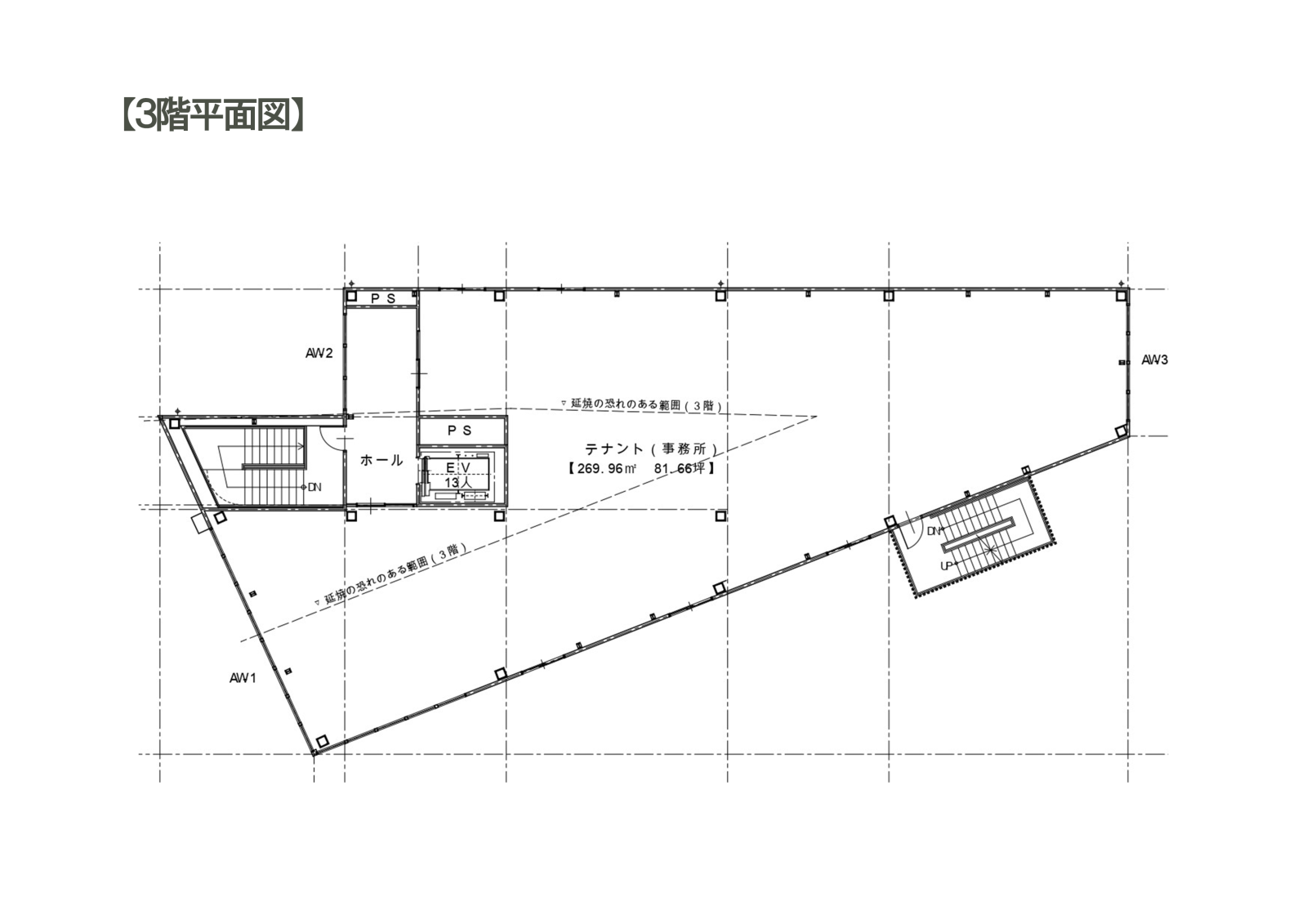 七道クリニックビル平面図の平面図
