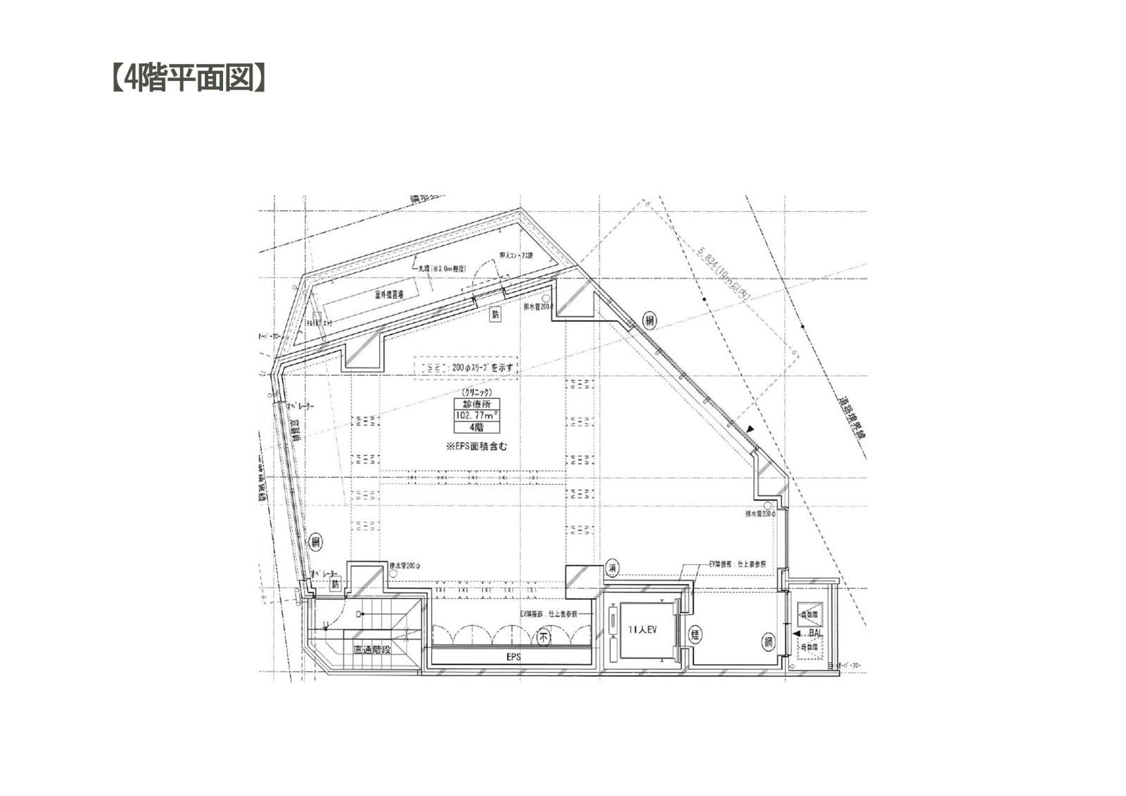 ウェルスクエアプラザ目黒本町平面図の平面図